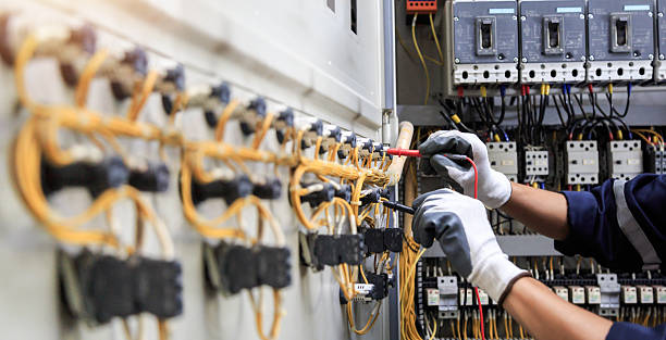 Professional Electrician technician working in Marlborough, MA
